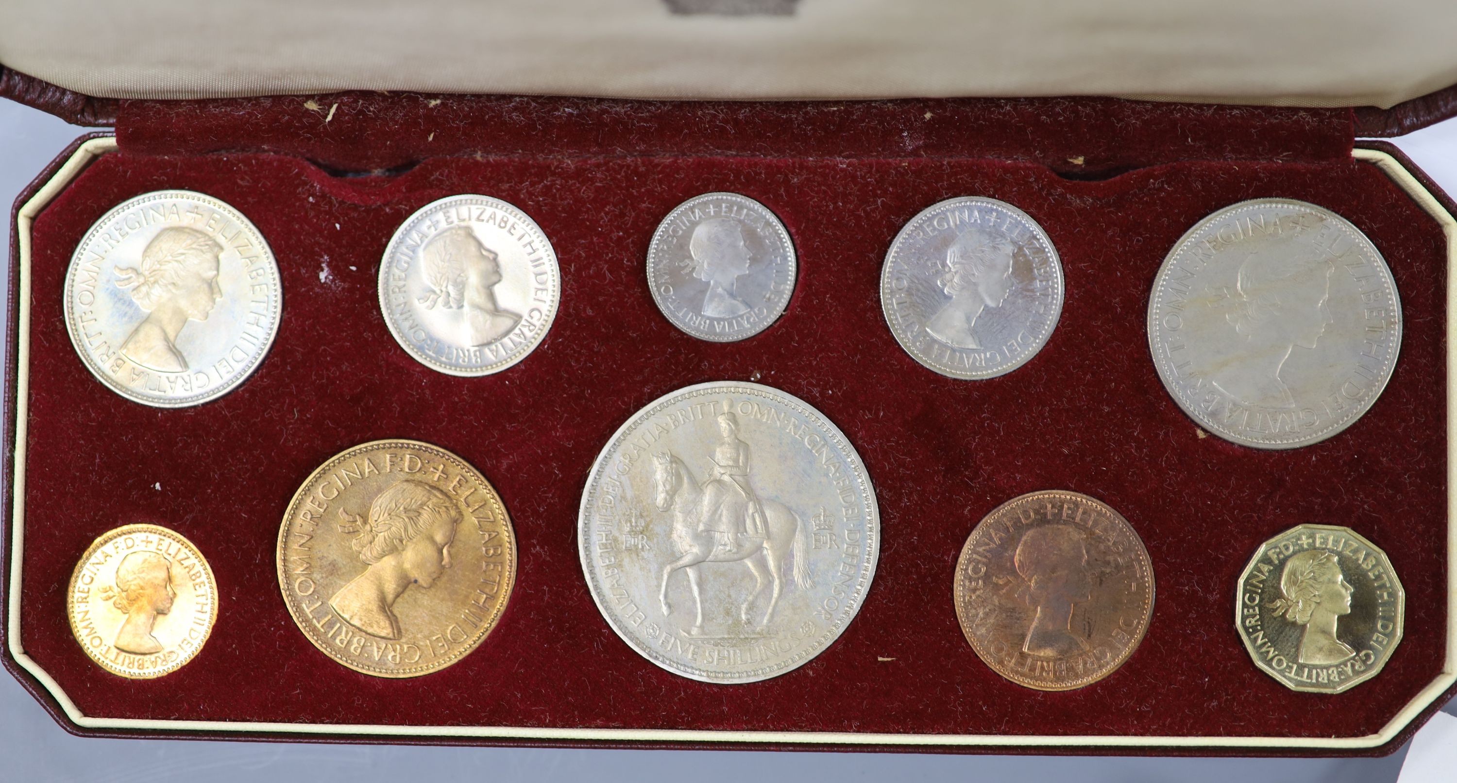 A QEII coronation proof coin set 1953